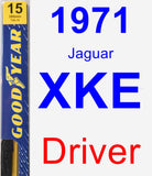 Driver Wiper Blade for 1971 Jaguar XKE - Premium
