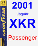 Passenger Wiper Blade for 2001 Jaguar XKR - Premium