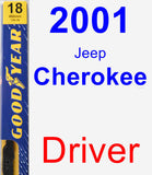 Driver Wiper Blade for 2001 Jeep Cherokee - Premium