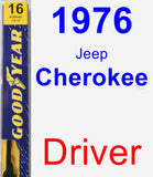 Driver Wiper Blade for 1976 Jeep Cherokee - Premium