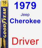 Driver Wiper Blade for 1979 Jeep Cherokee - Premium