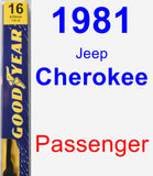 Passenger Wiper Blade for 1981 Jeep Cherokee - Premium