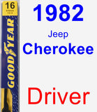 Driver Wiper Blade for 1982 Jeep Cherokee - Premium