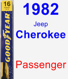 Passenger Wiper Blade for 1982 Jeep Cherokee - Premium