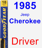 Driver Wiper Blade for 1985 Jeep Cherokee - Premium