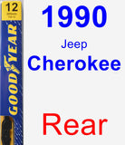 Rear Wiper Blade for 1990 Jeep Cherokee - Premium