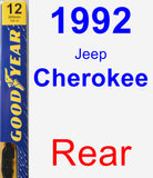 Rear Wiper Blade for 1992 Jeep Cherokee - Premium