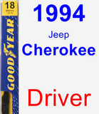 Driver Wiper Blade for 1994 Jeep Cherokee - Premium