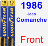 Front Wiper Blade Pack for 1986 Jeep Comanche - Premium