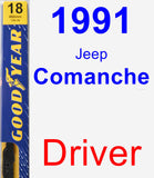 Driver Wiper Blade for 1991 Jeep Comanche - Premium