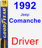 Driver Wiper Blade for 1992 Jeep Comanche - Premium