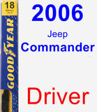 Driver Wiper Blade for 2006 Jeep Commander - Premium