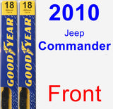 Front Wiper Blade Pack for 2010 Jeep Commander - Premium