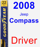 Driver Wiper Blade for 2008 Jeep Compass - Premium