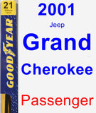 Passenger Wiper Blade for 2001 Jeep Grand Cherokee - Premium