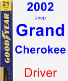 Driver Wiper Blade for 2002 Jeep Grand Cherokee - Premium