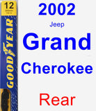 Rear Wiper Blade for 2002 Jeep Grand Cherokee - Premium