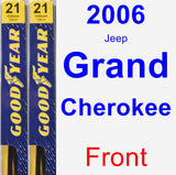Front Wiper Blade Pack for 2006 Jeep Grand Cherokee - Premium