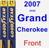 Front Wiper Blade Pack for 2007 Jeep Grand Cherokee - Premium