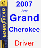 Driver Wiper Blade for 2007 Jeep Grand Cherokee - Premium