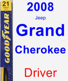 Driver Wiper Blade for 2008 Jeep Grand Cherokee - Premium