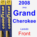 Front Wiper Blade Pack for 2008 Jeep Grand Cherokee - Premium