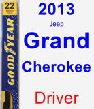 Driver Wiper Blade for 2013 Jeep Grand Cherokee - Premium