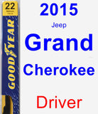 Driver Wiper Blade for 2015 Jeep Grand Cherokee - Premium