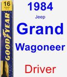 Driver Wiper Blade for 1984 Jeep Grand Wagoneer - Premium