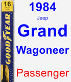 Passenger Wiper Blade for 1984 Jeep Grand Wagoneer - Premium