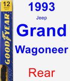 Rear Wiper Blade for 1993 Jeep Grand Wagoneer - Premium