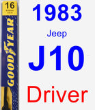 Driver Wiper Blade for 1983 Jeep J10 - Premium