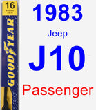 Passenger Wiper Blade for 1983 Jeep J10 - Premium