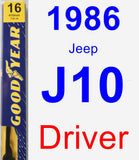 Driver Wiper Blade for 1986 Jeep J10 - Premium