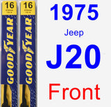 Front Wiper Blade Pack for 1975 Jeep J20 - Premium