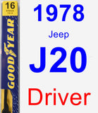 Driver Wiper Blade for 1978 Jeep J20 - Premium