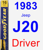 Driver Wiper Blade for 1983 Jeep J20 - Premium