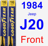 Front Wiper Blade Pack for 1984 Jeep J20 - Premium