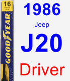 Driver Wiper Blade for 1986 Jeep J20 - Premium