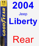 Rear Wiper Blade for 2004 Jeep Liberty - Premium