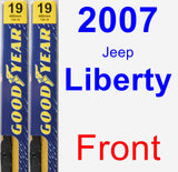 Front Wiper Blade Pack for 2007 Jeep Liberty - Premium