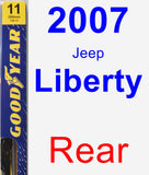 Rear Wiper Blade for 2007 Jeep Liberty - Premium