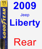 Rear Wiper Blade for 2009 Jeep Liberty - Premium