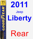 Rear Wiper Blade for 2011 Jeep Liberty - Premium
