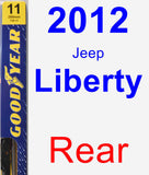Rear Wiper Blade for 2012 Jeep Liberty - Premium