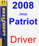 Driver Wiper Blade for 2008 Jeep Patriot - Premium