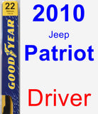 Driver Wiper Blade for 2010 Jeep Patriot - Premium