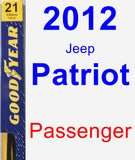 Passenger Wiper Blade for 2012 Jeep Patriot - Premium