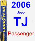 Passenger Wiper Blade for 2006 Jeep TJ - Premium