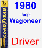 Driver Wiper Blade for 1980 Jeep Wagoneer - Premium